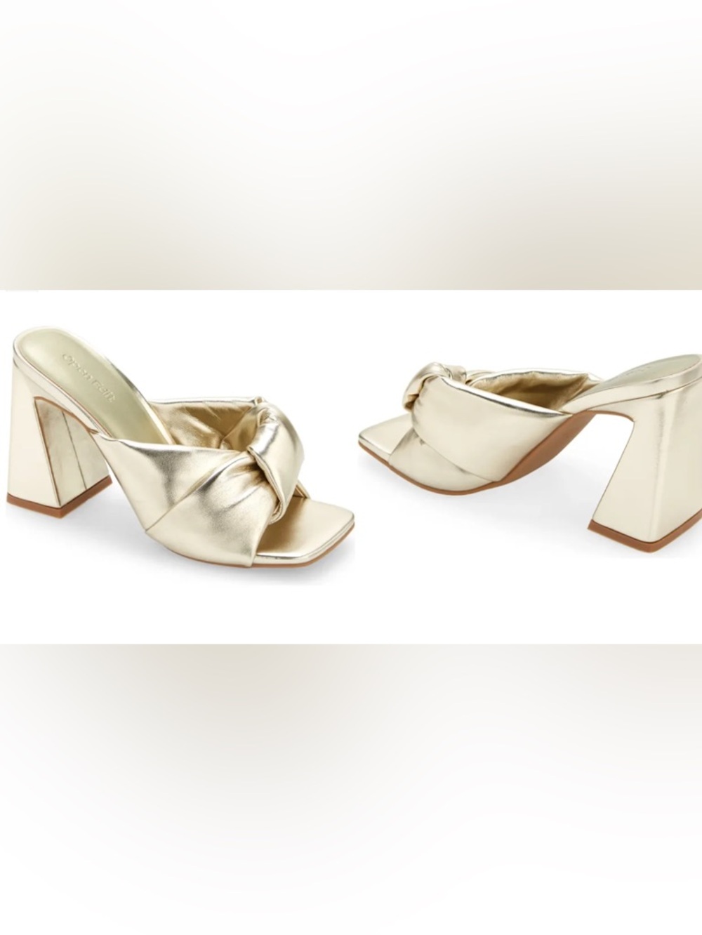 Open Edit Saydee Sandal in Metallic Gold